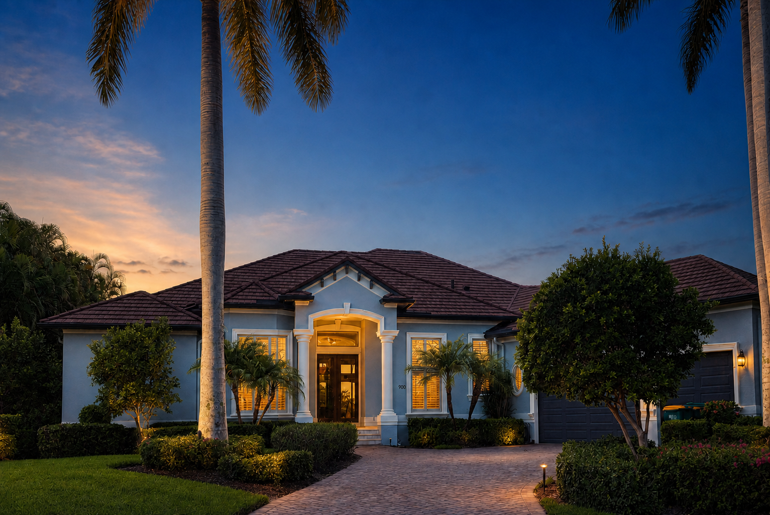 Exterior twilight photography
